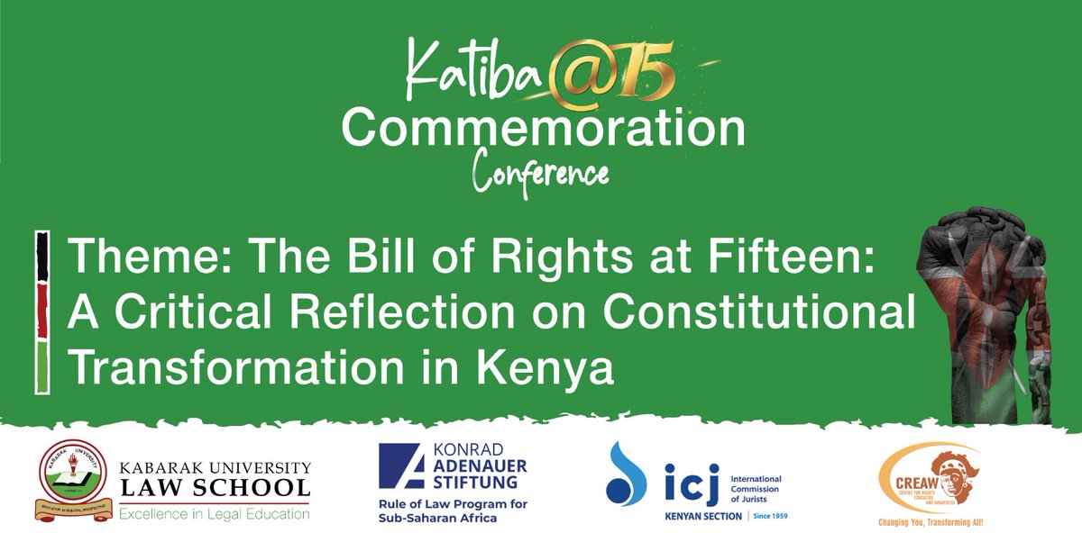 15 years of good #constitution in Kenya, a living document that bestows power to the people. But what are the wins? What have we achieved so far? Today we are reflecting on that, with the hope that these conversations can spark action. #KatibaAt15 #katibaday2025 <a href="/ICJKenya/">ICJ Kenya</a>