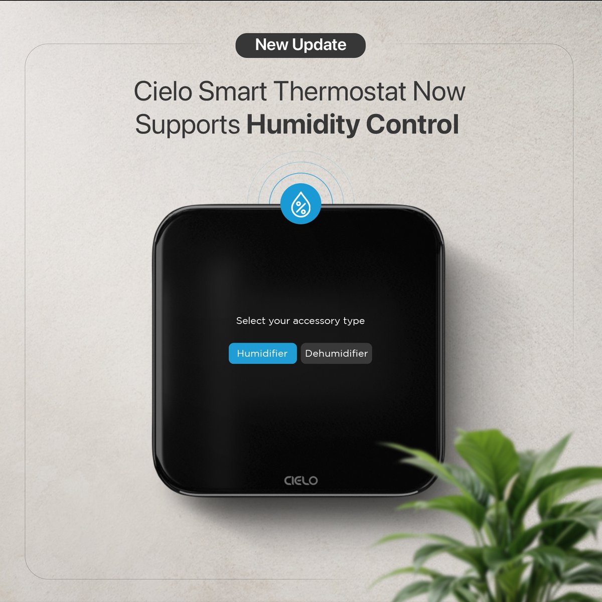 CieloWigle's tweet image. Take indoor comfort up a notch with the Cielo Smart Thermostat. Now compatible with whole-home #humidifiers and #dehumidifiers! From tackling summer stickiness to easing winter dryness, enjoy perfectly balanced air all year round.