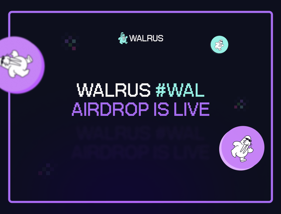 walfrajr's tweet photo. 🦭 $WAL ALLOCATION IS LIVE!

if you interacted with any protocol on $SUI you are eligible to claim.

WAL token drives Walrus economics - powering competitive pricing &amp; efficient decentralized storage in a fully permissionless ecosystem.

Join the storage revolution! 🚀

1/2 🧵 https://t.co/edIRxaTqjI