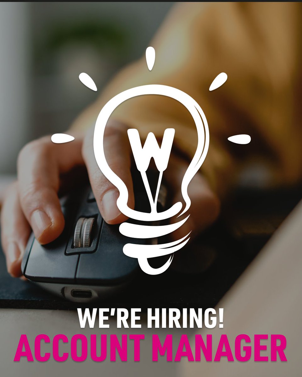 We’re hiring! If you’re the kind of Account Manager who spots opportunities, makes things happen, and delivers the kind of service that keeps clients coming back, then we want you!

For the full details, visit our website 👉 hubs.ly/Q03CVmYV0