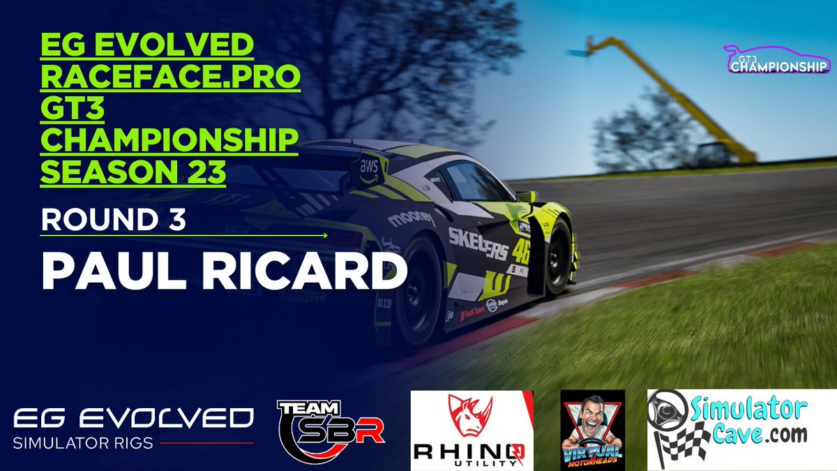 RaceFacePro's tweet image. Round 3 of the EG Evolved GT3 Championship hits Paul Ricard tonight! 🏁

Fun fact: the circuit’s 1.8 km Mistral Straight once set the stage for top-speed testing, and its blue/red runoffs make it one of the most iconic tracks in the world.

Watch live 👉 youtube.com/live/fNw_AAnDz…
