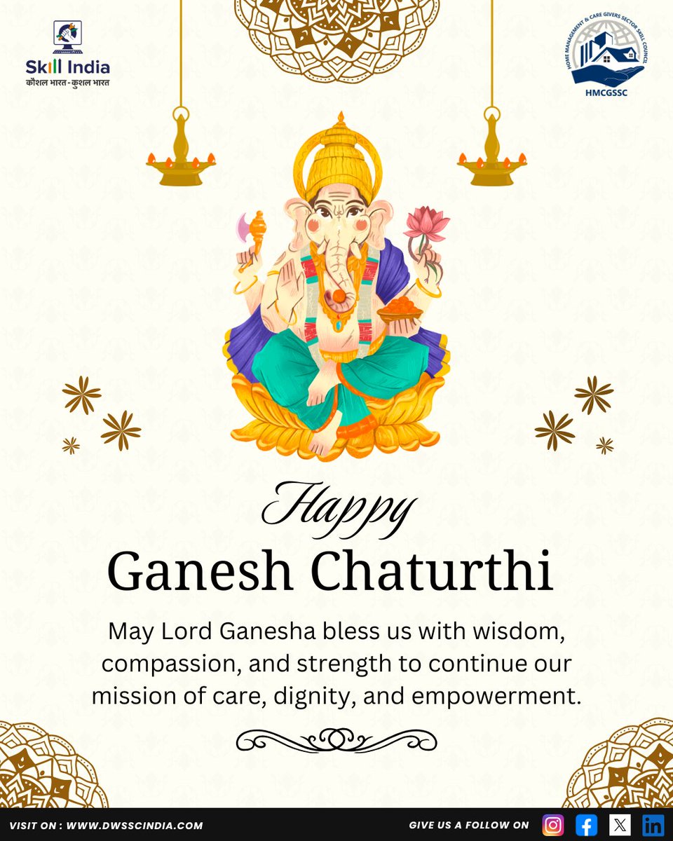 🌺 This Ganesh Chaturthi, we seek Lord Ganesha’s blessings for wisdom, compassion, and strength to serve with care and dignity.

✨ Wishing everyone happiness, prosperity, and good health.
🙏 Happy Ganesh Chaturthi from HMCG SSC!

#GaneshChaturthi #HMCGSSC #CareWithDignity