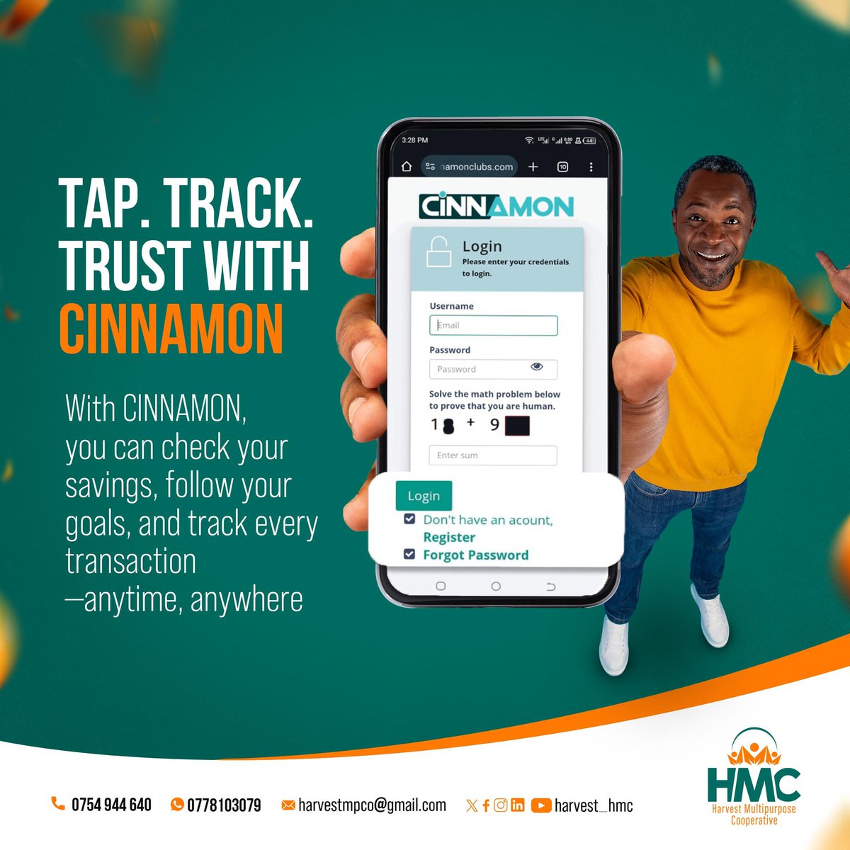 harvest_hmc's tweet image. With CINNAMON, you can check your savings, follow your goals, and track every transaction—anytime, anywhere.

#HMC 
#MicroSaving 
#FinancialFreedomForGenerations 
#SignUpSaveBuyLand