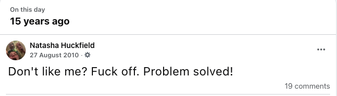 Just a friendly reminder...