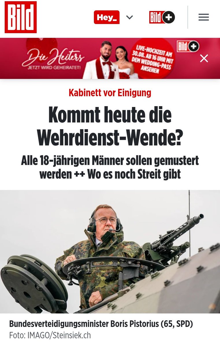 GerkenSascha's tweet photo. Zusammengefasst:
- Ab dem 01.01.2026 müssen alle 18-jährige Männer eines Jahrgangs einen Online Fragebogen beantworten. 
- Frauen freiwillig.
- Ab dem 01.07.2027 wird die Musterung für alle 18-jährigen Männer verpflichtend

Wer nicht eingezogen werden will, der hat 3 Optionen:
- Ersatzdienst leisten (wenn dieser überhaupt angeboten wird)
- Man(n) definiert sich als Frau (Selbstbestimmungsgesetz)
- AfD Mitgliedschaft (einen Anhang mit dem Mitgliederausweis zum Fragenbogen mit hochladen)