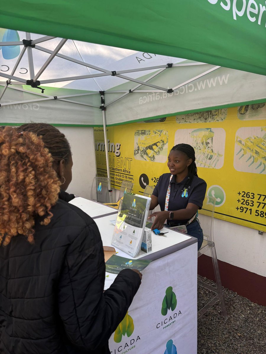 CICADA Agri-Tech is excited to be at the 2025 Harare Agricultural Show in collaboration with the Zimbabwe Young Farmers <a href="/ZFyfcz/">Zimbabwe Young Farmers (FYFCZ)</a>. 🌱🇿🇼

We look forward to engaging with farmers, partners, and stakeholders. Pay our stand a visit at Corner First Street and Seventh Street until