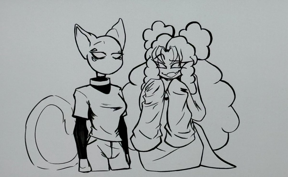 Dear god- Haven’t drawn in like over a month or so?! Welp, here’s a dooble of me and my best friend
( <a href="/chebiquen/">chebiquen</a> ‘s) persona’s. Anyways back into hibernation I go ✌️