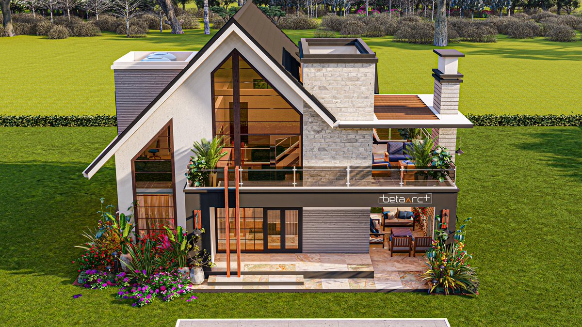 The steeper the roof, the stronger the character of the home beneath it.