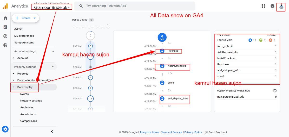 kamrulhsuzon's tweet image. 📊 Delivering accurate tracking for smarter business insights.
✅I’m pleased to share the successful completion of another client project:
🌐 Platform: Shopify
👤 Client: UK
📈 Tracking Setup: Facebook Conversion API & GA4 Ecommerce Tracking
#GA4EcomTracking | #FacebookCAPI |