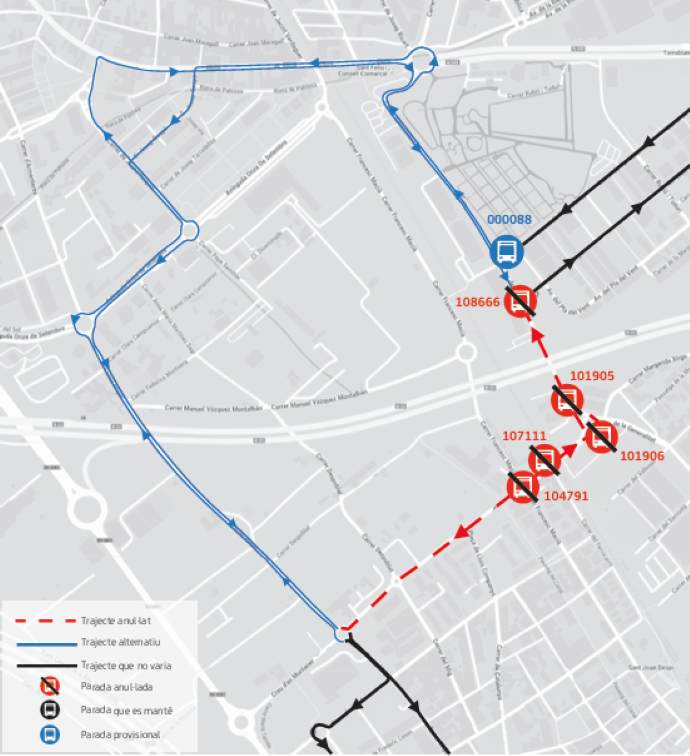 28/08 - Sant Joan Despí:  L46 Desviament provisional al carrer de la Creu d'en Muntaner afectant parades <a href="/MonbusLlobregat/">Monbus Llobregat</a> <a href="/AjSJDespi/">Ajuntament Sant Joan Despí</a>  Més info: ow.ly/PwzA106k10V