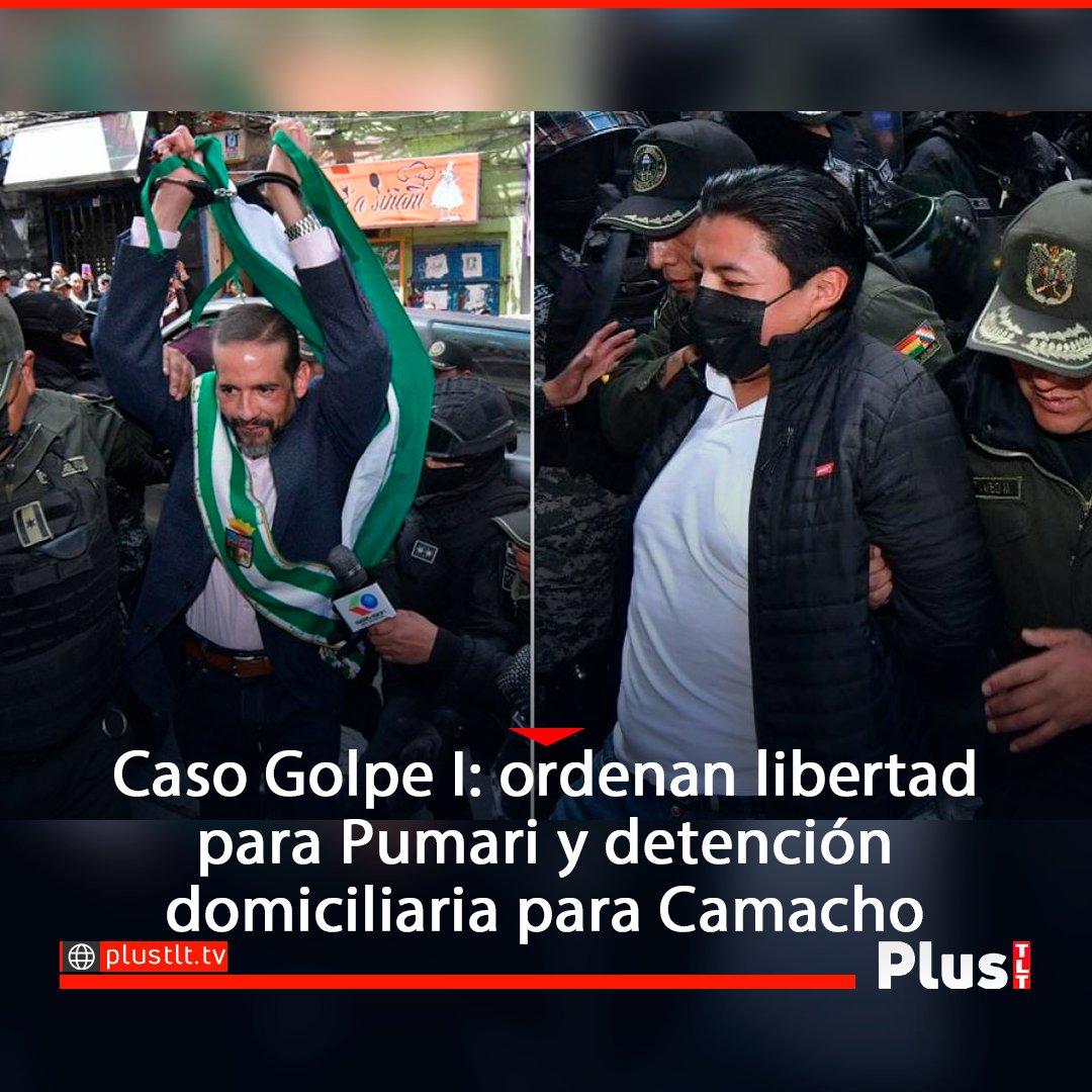 Caso Golpe I: ordenan libertad para Pumari y detención domiciliaria para Camacho.

Mira la nota completa en el siguiente link:

is.gd/CLGUjY