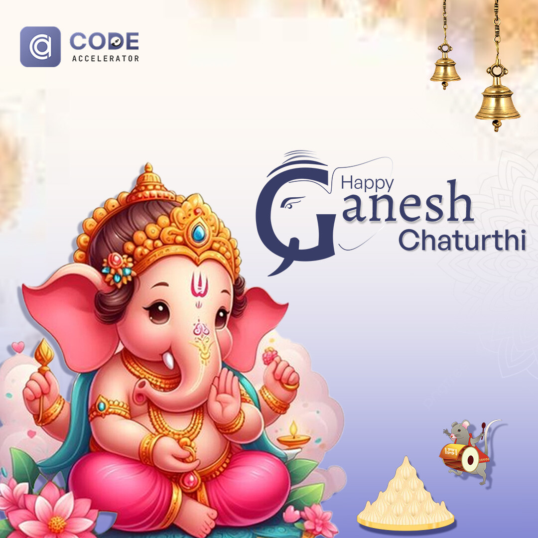 AcceleratorCode's tweet image. On this auspicious occasion of Ganesh Chaturthi, may Vighnaharta Lord Ganesha remove all obstacles from your life and bless you with wisdom, prosperity, and happiness! 💛🌿
#GaneshChaturthi #GanpatiBappaMorya #BlessingsOfBappa #ModakLover #GanpatiCelebration