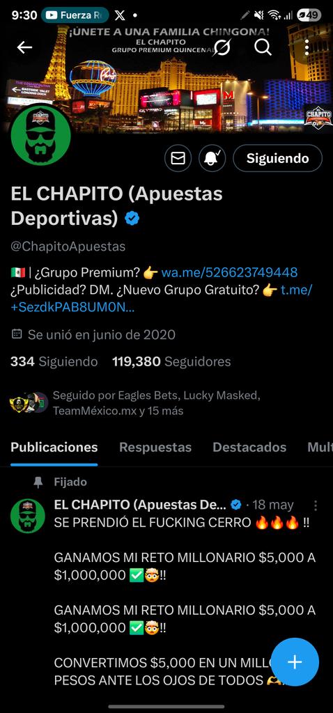 JMMV_GROUP's tweet photo. @ChapitoApuestas https://t.co/uZKeElQs1Q