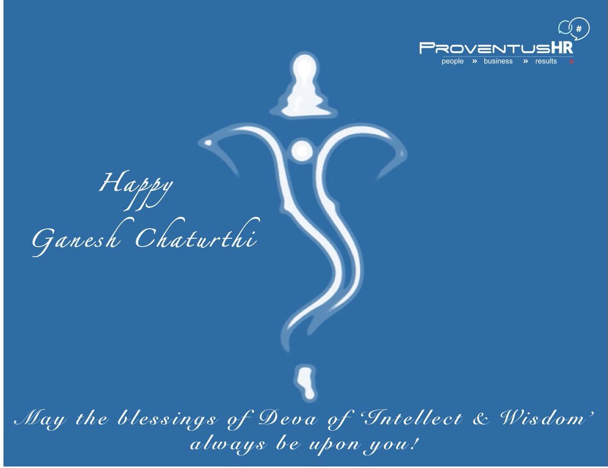 🙏✨ Wishing everyone a joyful Ganesh Chaturthi!
May the blessings of Lord Ganesha bring wisdom, clarity &amp; success in every step of your journey.

– Team ProventusHR
#GaneshChaturthi #Wisdom #ProventusHR