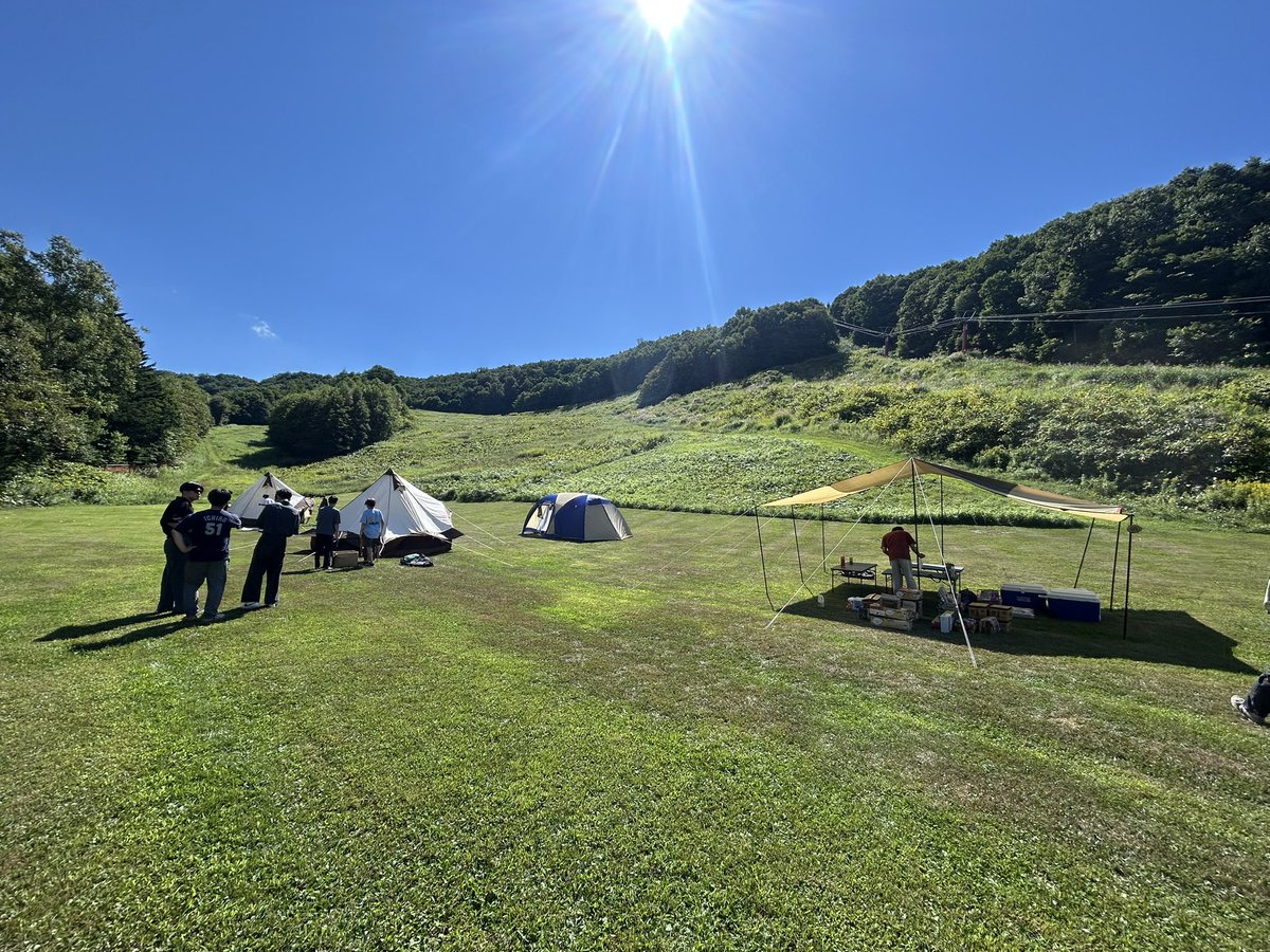 ski_mit's tweet image. 2025.8.13~14
スキー部の夏イベントでキャンプへ！
夜はBBQで盛り上がり、翌朝は洞爺湖でSUPとカヌーを体験し、自然の中でリフレッシュすることが出来ました🛶

興味のある方、ぜひ一緒に活動しませんか？新入部員・体験大歓迎です！

#室蘭工業大学スキー部 #室蘭工業大学 #スキー #大学生 #北海道