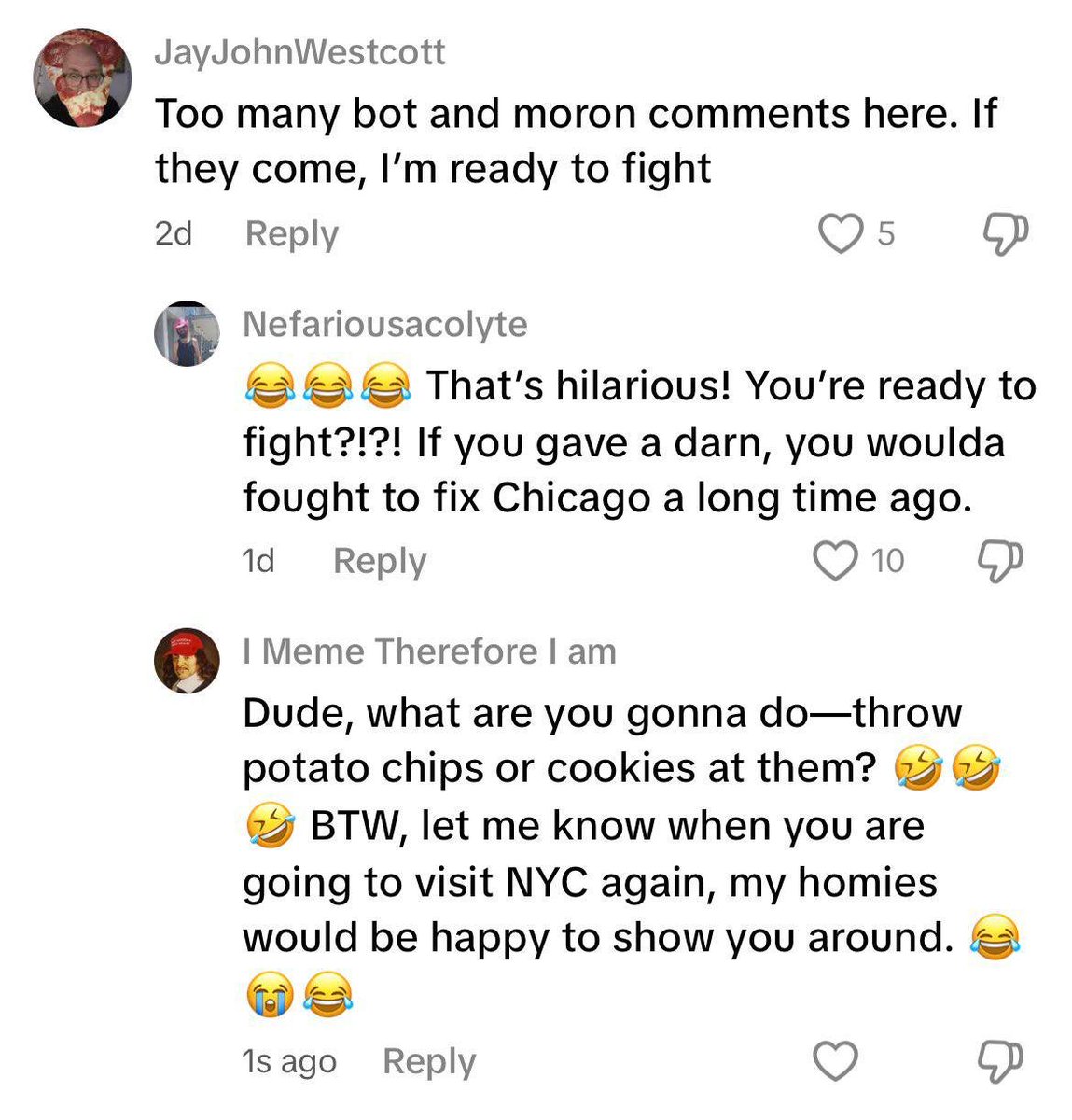 🍪 Meet Jay Westcott from Chicago.
He makes cookies &amp; chips, loves to talk politics, and never hides his bold side.
Sweet business, spicy opinions. 😅

#Chicago #Cookies #SmallBusiness