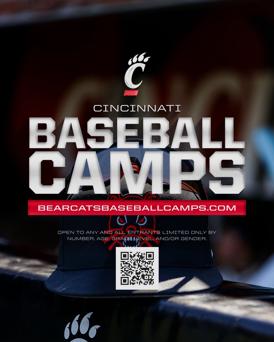Missed out on your chance to be in front of multiple colleges at our showcase last week? Here is your next chance!  Sunday September 7th. 
Live scrimmaging at UC baseball stadium. 

Register at bearcatsbaseballcamps.com