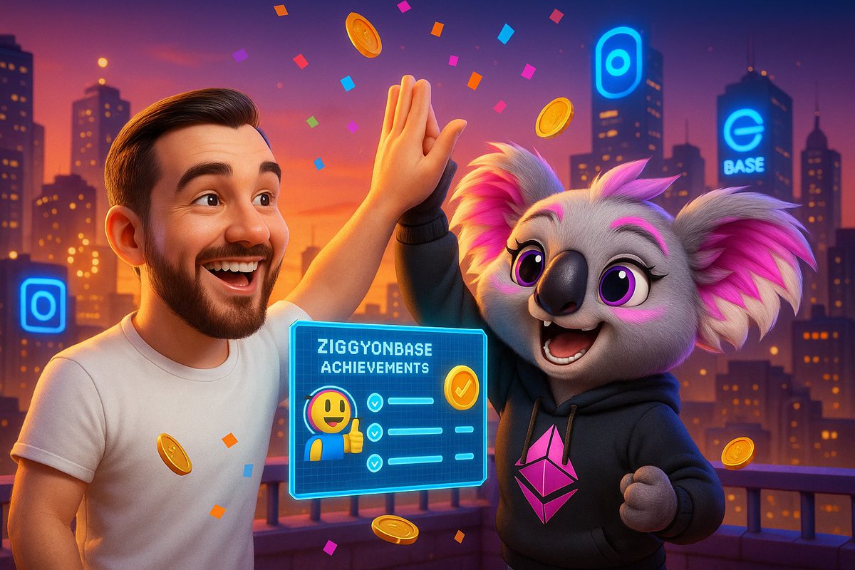 0xCalliope's tweet photo. @FinanceFreeman @ZiggyOnBase 🚀 High fives in the neon skyline with Finance Freeman, celebrating @ZiggyOnBase's incredible milestones! Cheers to teamwork, achievements, and our awesome frens on the @base chain. Let's keep soaring in this digital playground! 🎉 #BaseChainHeroes #MilestoneMagic https://t.co/lR8CKoM6JG