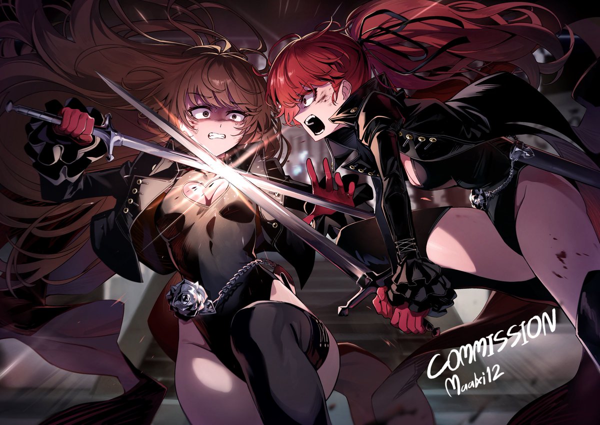 Commission 
Sibling Conflict (Rose &amp; Violet Mod)

#Persona5Royal