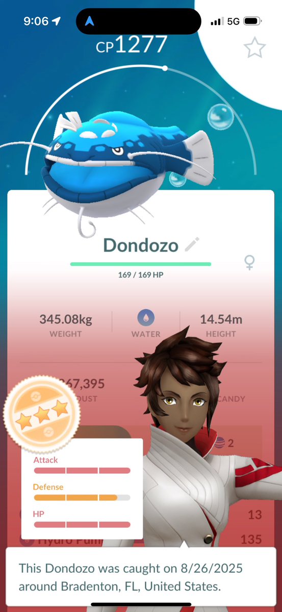 bought the premium research before a walk and ended with this !! 🫧 #pokemongo