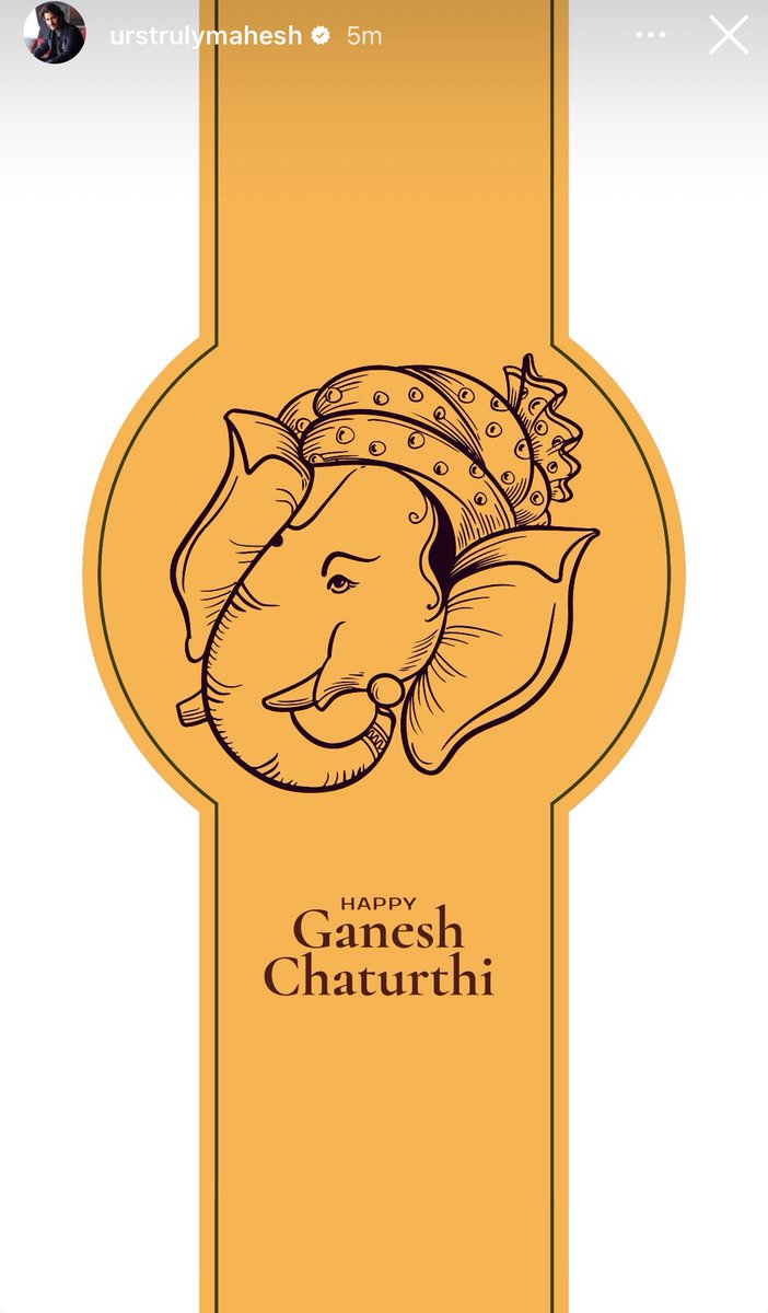 VardhanDHFM (@_vardhandhfm_) on Twitter photo Superstar <a href="/urstrulyMahesh/">Mahesh Babu</a> wishes everyone Happy #GaneshChaturthi 🙏
#VinayakaChaturthi2025 Superstar <a href="/urstrulyMahesh/">Mahesh Babu</a> wishes everyone Happy #GaneshChaturthi 🙏
#VinayakaChaturthi2025