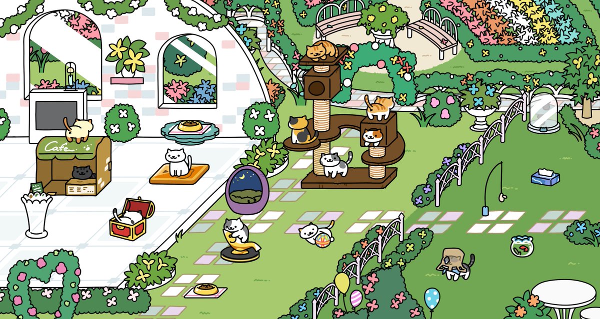 ねこあつめ公式@にわさき紹介 (@nekoatsume_niwa) / X