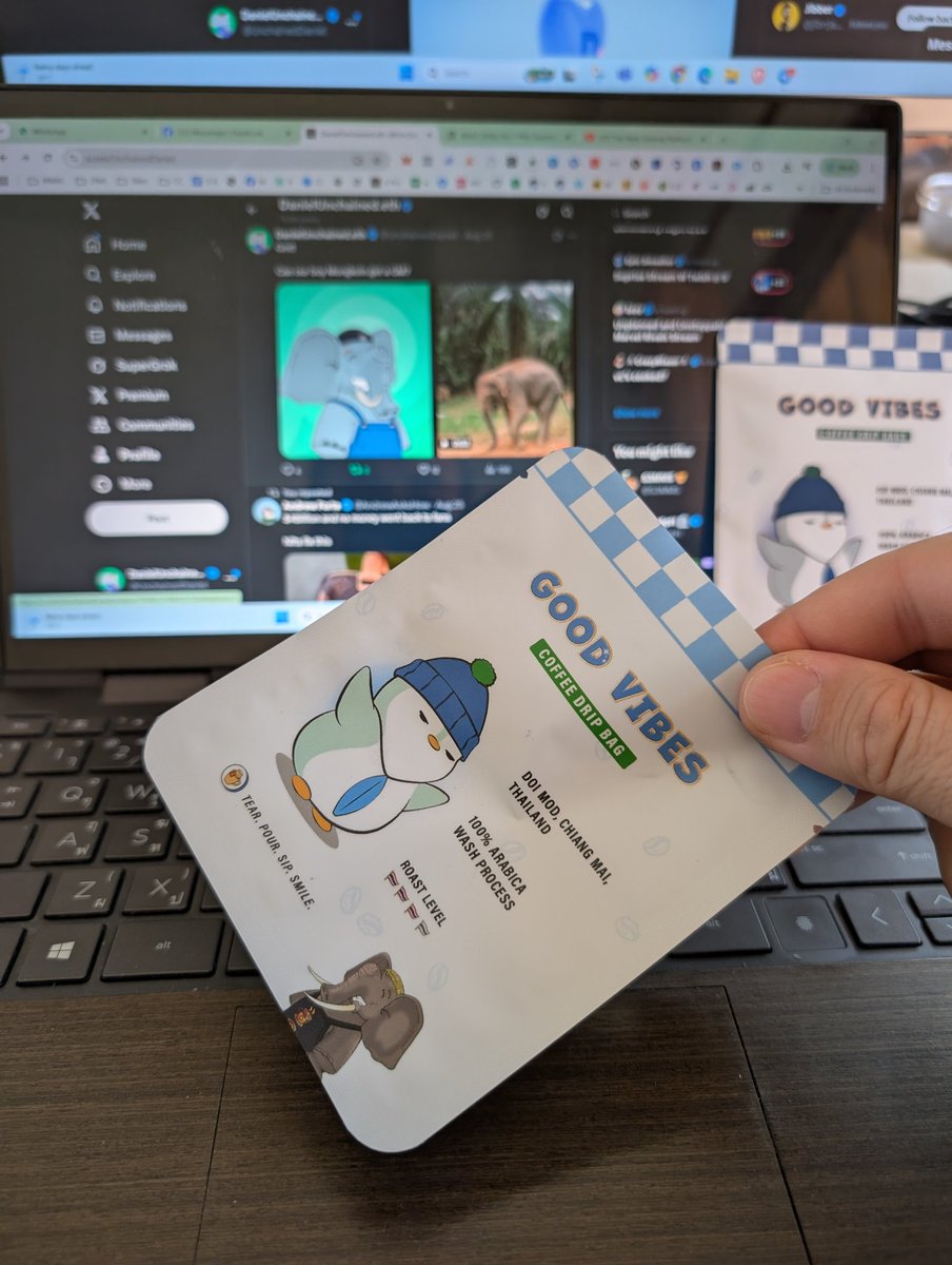 The 2nd bag sample just arrived! Way better than the 1st one! Seems we have a manufacturer! ☕ 🐧

LFG!!! 🚀