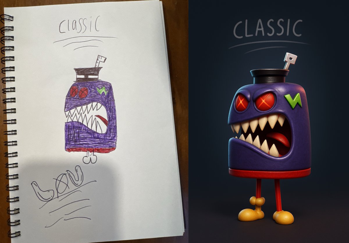 BrandNewFeel's tweet image. This one is really fun. My 12 yo has had a blast converting his sketches into awesome renderings with AI, so we decided to make it easy in @microstudio_ai.