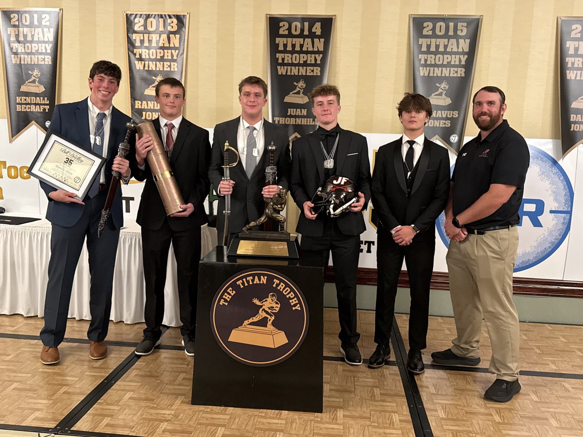 Other honors for the Cavaliers:
Spencer Sloan - Titan Trench Award for OL/TE &amp; Bill Dudley Leadership Award
Pierson Brooks - Titan Hellfire Award for top LB
Slade Keesee - Titan Trench Award for DL &amp; Commanding Officer of the "Titan Dirty Dozen"