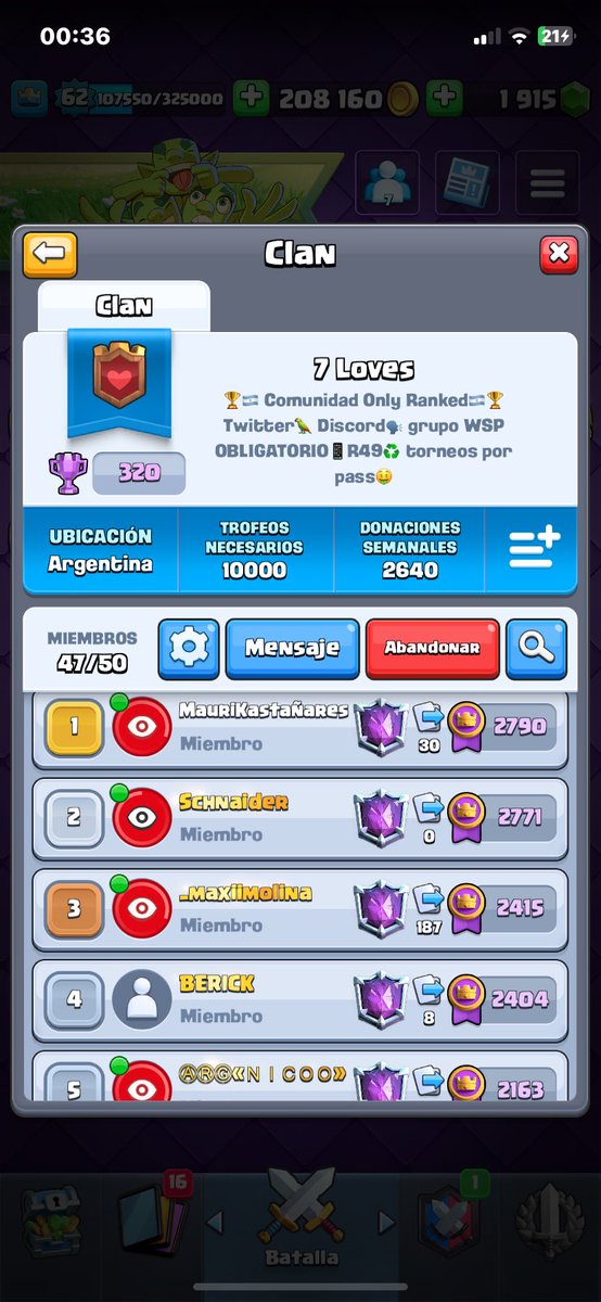 A full los pibeees🏆 

#ClashRoyale