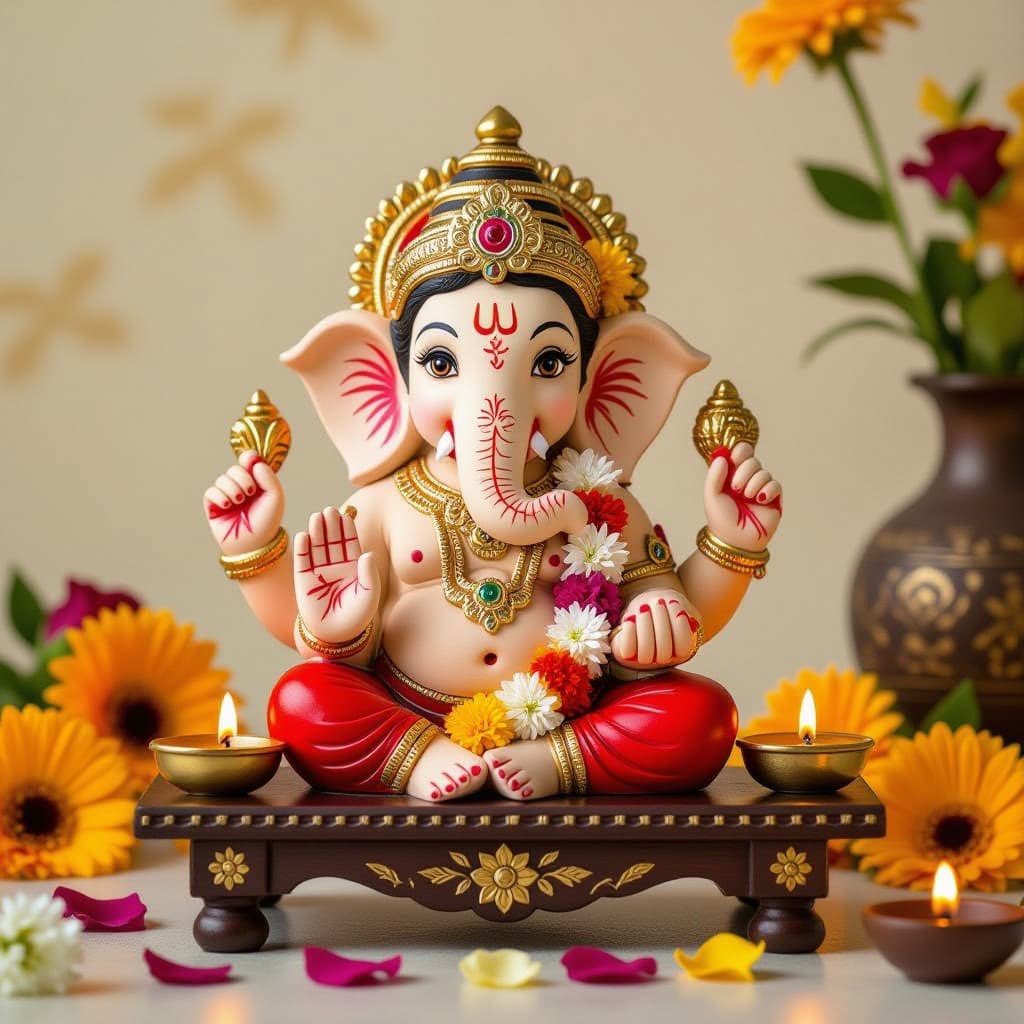 श्री गणेश चतुर्थी की हार्दिक बधाई और शुभकामनाएं!

भगवान गणेश की कृपा आप  पर बनी रहे और आपके जीवन में सुख, समृद्धि और सफलता की वर्षा हो।