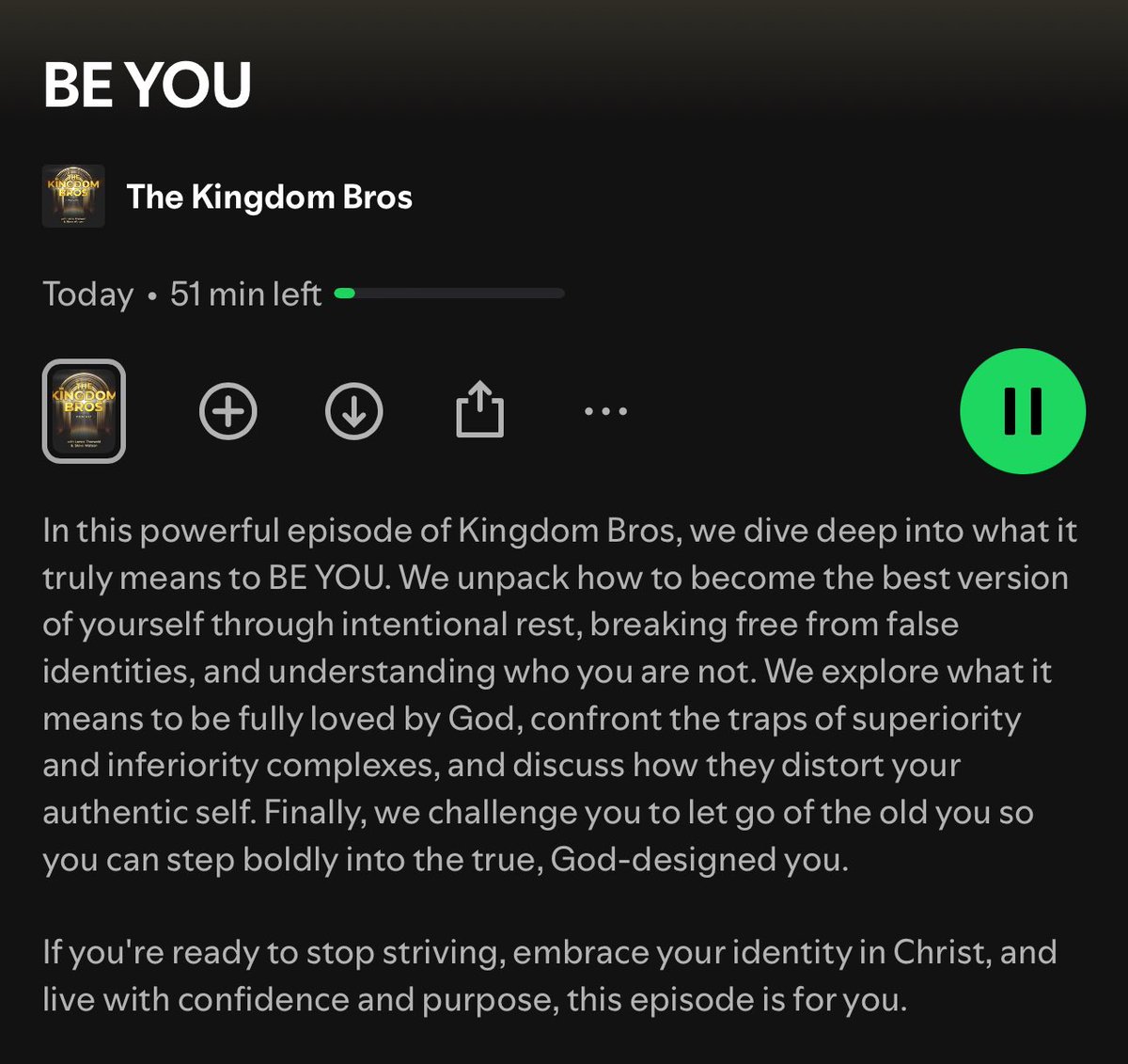 This might be for you. talking all things who you are and who you are not 

open.spotify.com/episode/5JxAsF…