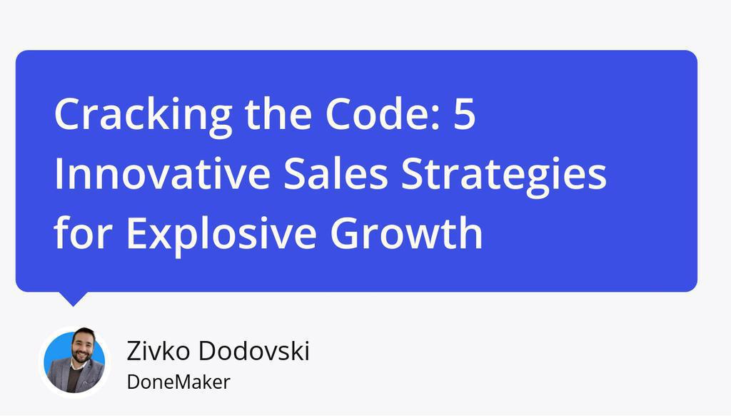 Exclusive online events engage customers and create a sense of community around your brand.

Read more 👉 lttr.ai/ALpgV

#entrepreneur #Business #Sales #ColdOutreach #LinkedIn #linkedin #DoneMaker #donemaker #BusinessGrowth