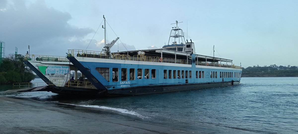 FerryKenya's tweet image. Good morning,
Four ferries are at your service at Likoni channel.
SAFETY TIP:
Switch off vehicle engine while on board, unbuckle your seat belt ,roll down vehicle windows and alight where possible.
Safe sail.
#ferrykenya   #PSSDTransport #Kenya_Ports #kmakenya #TransportKE