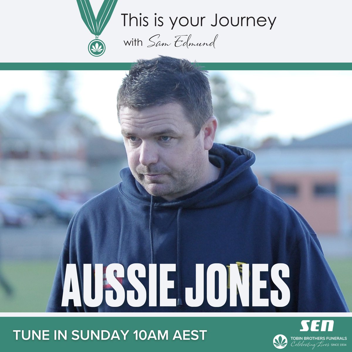 This Is Your Journey (@tiy_journey) on Twitter photo SUNDAY | <a href="/Sammy__Edmund/">Sam Edmund</a> is joined by former <a href="/stkildafc/">St Kilda FC</a> star Aussie Jones!
Thanks to <a href="/tobinbrothers/">James MacLeod OAM</a> - Celebrating Lives.
Tune in from 10am AEST! SUNDAY | <a href="/Sammy__Edmund/">Sam Edmund</a> is joined by former <a href="/stkildafc/">St Kilda FC</a> star Aussie Jones!
Thanks to <a href="/tobinbrothers/">James MacLeod OAM</a> - Celebrating Lives.
Tune in from 10am AEST!