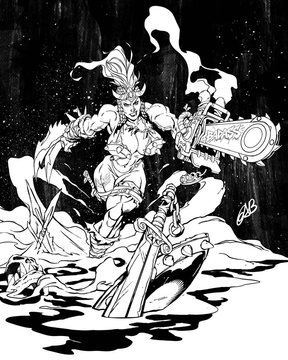 TheGabserra's tweet photo. When life gives you lemons... Make lemonade.
Now commissions available.

#darkfantasy #heavymetal #redsonja #comiccollecting #comiccollection #zenescope #badbugmakescomics #conanthebarbarian #swordandsorcery https://t.co/FH8JImu89g