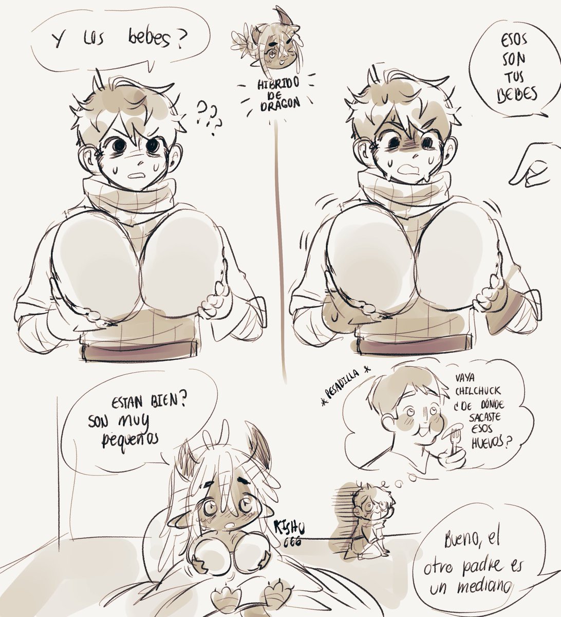 Hoy fue un día muy triste pero recordé estos dibujos que hice hace unos meses de mi Ocxcanon con chilchuck y me puse a reír OASKSKSKS 

Creo que pocos llegaron a ver estos dibujos, 
En fin, son dibujos pasados pero de alguna manera siempre me dan comfort JAJAJAAJ