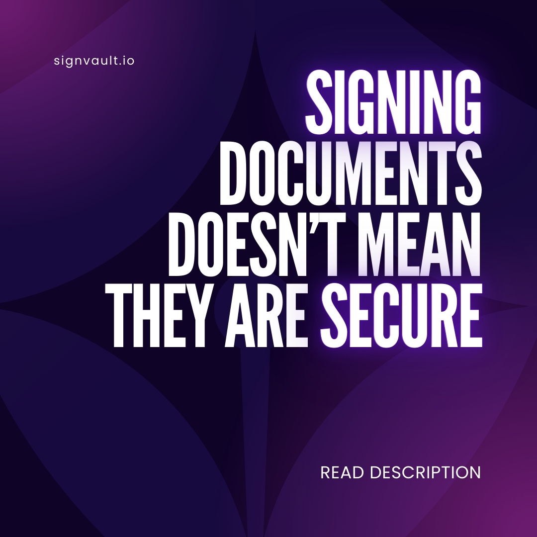 What if every document you touched carried a unique fingerprint?

Not a physical one… but a digital one.

That’s exactly what a SignVault’s document ID does.

It’s like a digital fingerprint. Mathematically generated from the exact content of your document.

And here’s why that