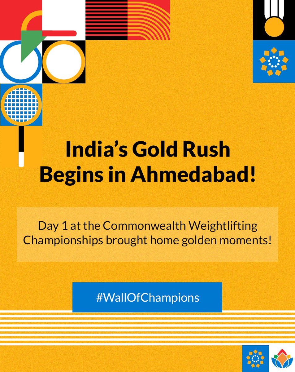 AmdavadOlympics's tweet photo. Three champions. Three stories of grit, power &amp; pride. 🏋️‍♀️💪 #WallOfChampions ft. 𝐂𝐨𝐦𝐦𝐨𝐧𝐰𝐞𝐚𝐥𝐭𝐡 𝐖𝐞𝐢𝐠𝐡𝐭𝐥𝐢𝐟𝐭𝐢𝐧𝐠 𝐂𝐡𝐚𝐦𝐩𝐢𝐨𝐧𝐬𝐡𝐢𝐩𝐬
Swipe through to witness the spirit of sport that powers India’s future! 

#GSID #GujaratSportsInfrastructureDevelopment https://t.co/j7054E3e1p