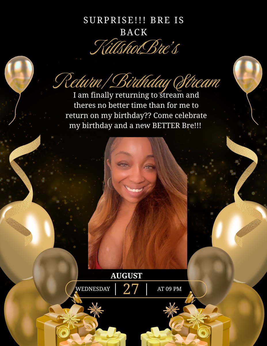 SURPRISE!!!!!!!!!! IM SO SORRY it's a late announcement but there was a lot of back and forth on this, but I decided I missed you all too much and there's nothing else I could want for my birthday than to be able to hit "start stream". I hope to see everyone there.