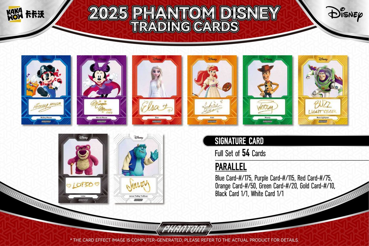 ▽ 『2025 KAKAWOW PHANTOM DISNEY TRADING CARDS』 本日出荷！！9/10