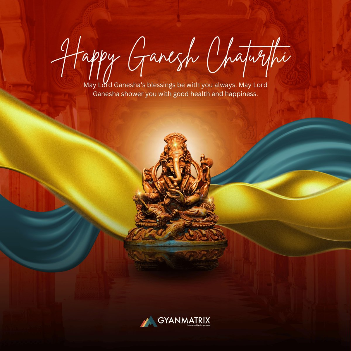 GyanMatrix's tweet image. May Lord Ganesha bless us with wisdom, success, and prosperity.

This Ganesh Chaturthi, let’s welcome new beginnings with positivity and strength.

Wishing you and your family a joyous and blessed Ganesh Chaturthi from all of us at GyanMatrix.