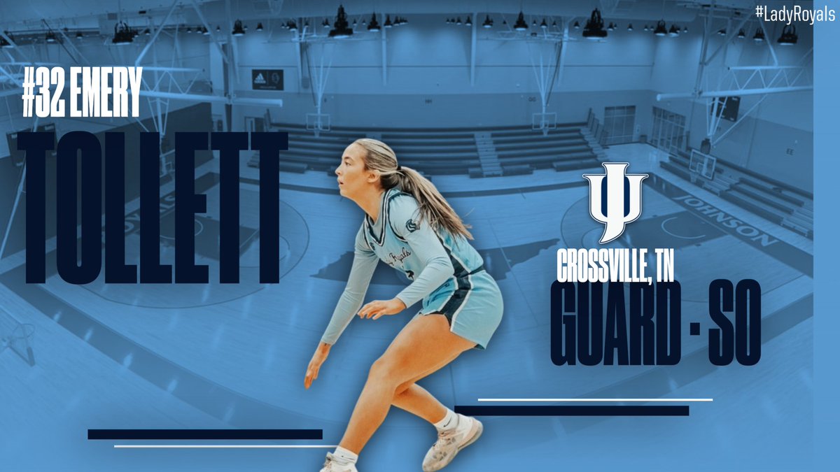 Johnson University Women’s Basketball (@jutnwbb) on Twitter photo Next up in our #MeetTheLadyRoyals series is So #32 Emery Tollett. Emory is a 5'8" Guard from Crossville, TN, who played at Cumberland Co HS. She started every game last year & was named to ACC All Freshman team. Were excited to see Emerys growth this yr! Go show Emery some love! Next up in our #MeetTheLadyRoyals series is So #32 Emery Tollett. Emory is a 5'8" Guard from Crossville, TN, who played at Cumberland Co HS. She started every game last year & was named to ACC All Freshman team. Were excited to see Emerys growth this yr! Go show Emery some love!