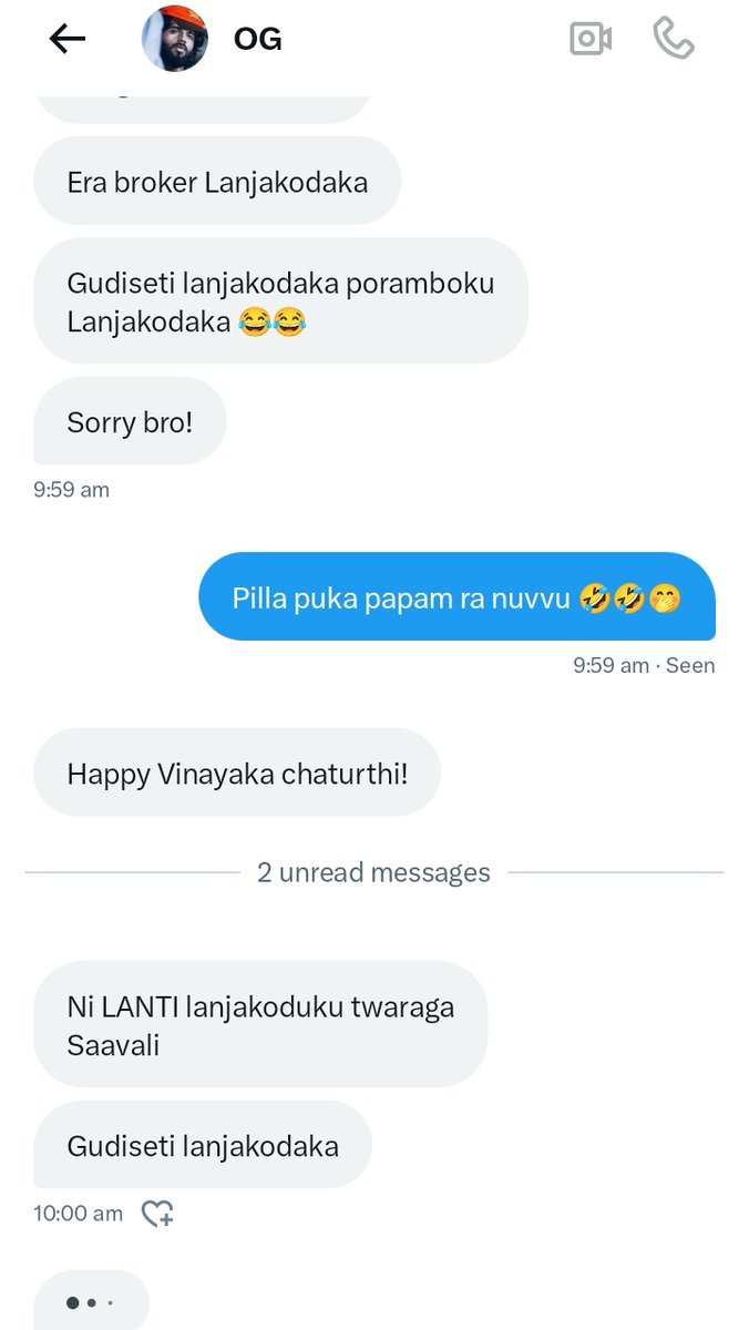 Sainiks in my dm .. ee nakodukulu neethulu cheptaru malli 😂😂 #OG #TheyCallHimOG