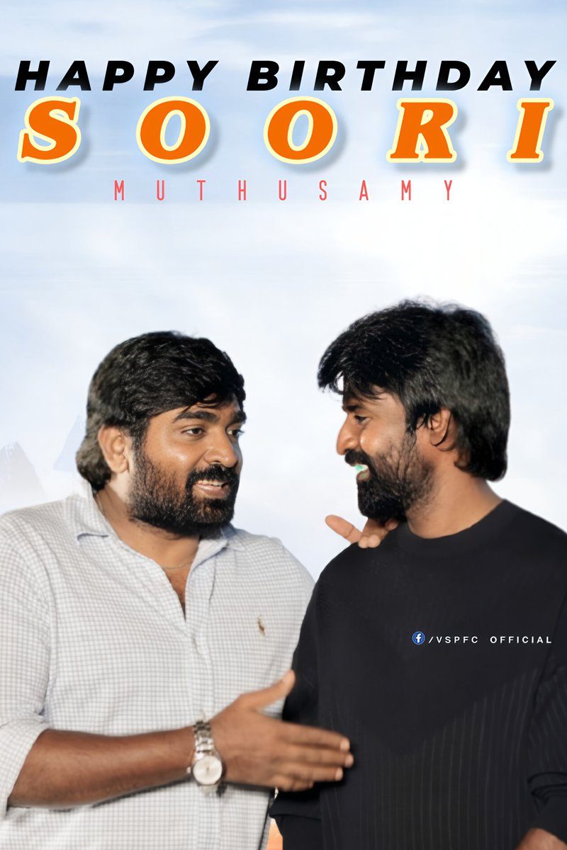 ALLIndiaVSPfans's tweet photo. மதுரை மண்ணில் மைந்தன்
#Soori அவர்களுக்கு
மக்கள் செல்வன் விஜய் சேதுபதி ரசிகர்கள் சார்பாக

இனிய பிறந்தநாள் வாழ்த்துக்கள்🎉

#Soori #hbdsoori #HBDSoori #happybirthdaysoori 
@VijaySethuOffl @sooriofficial https://t.co/54lZ4hsnQv