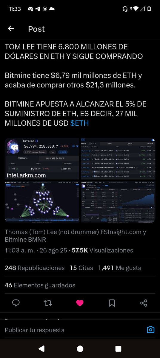 iJosue69's tweet photo. @Sara_op1212 Entro de vez en cuando para ver noticias relacionadas con el mundo criptografico y si estoy metido en ése mundo otro dato más que ahora sabes de mí . https://t.co/YJSjvkVr0J