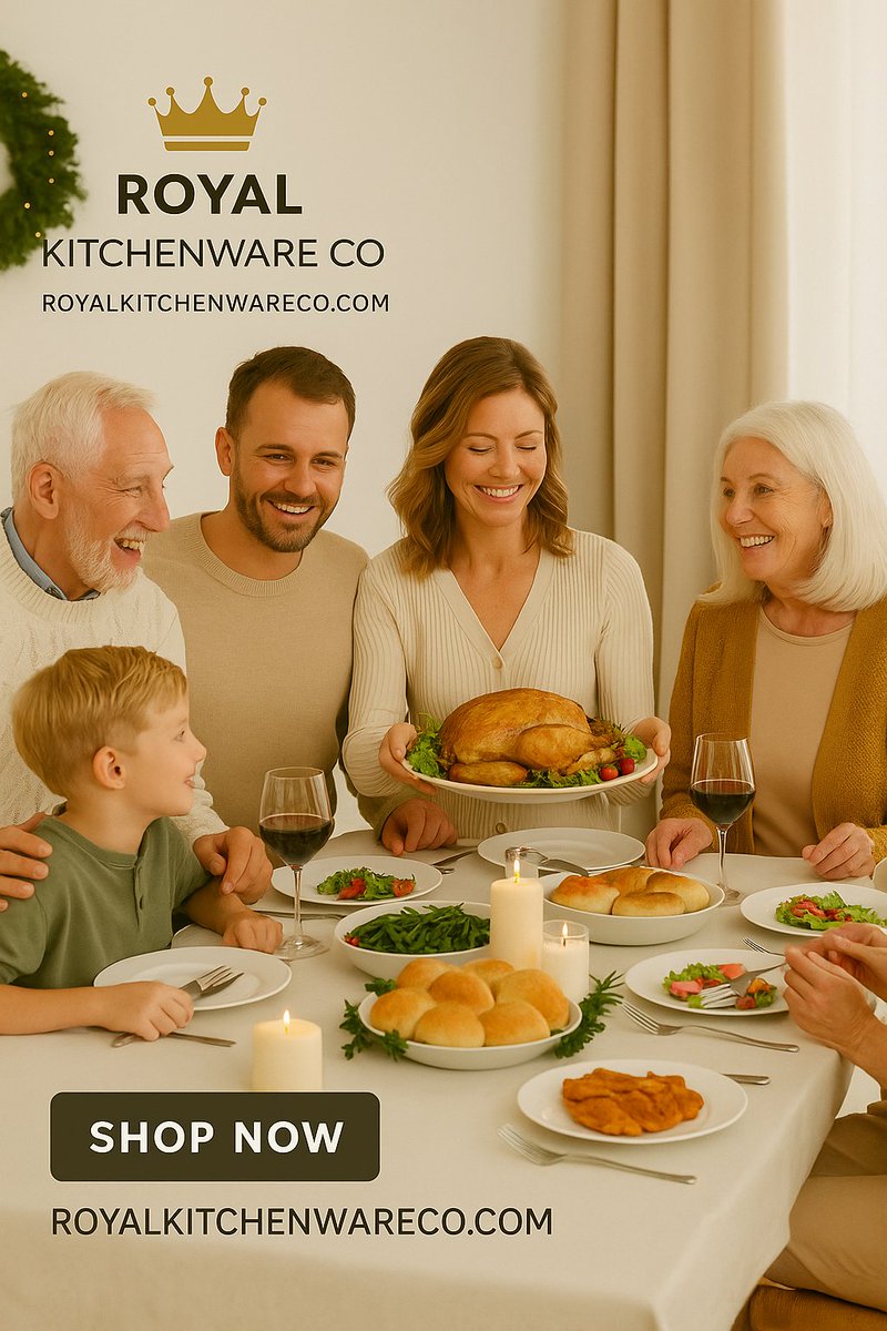 royalkitwareco's tweet image. Gathered around the table. Lit candles. Laughter in the air.
ROYAL KITCHENWARE CO kitchenware brings elegance to every celebration—because the best meals are shared. Make holidays unforgettable.
Shop now: ROYALKITCHENWARECO.COM
#FamilyStyle #TogetherAtTheTable #HolidayHosting