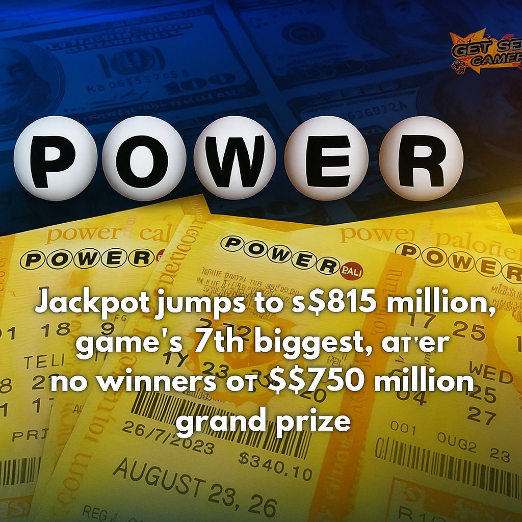 GetSetGamez's tweet image. $750M went unclaimed… now Powerball is at $815M. Who’s feeling lucky tonight?

Find out: getsetgamez.com/powerball-jack…
.
.
#PowerBall #lotterynumbers #jackpot