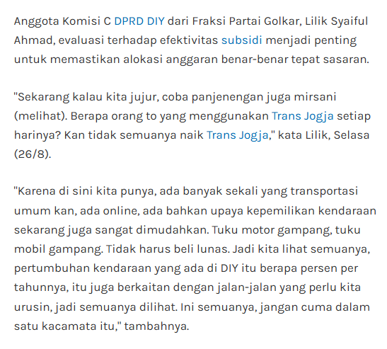 TfYogyakarta's tweet photo. Salah satu poin statement anggota @dprd_diy yang bikin ngelus dada. Emang ndak ada keberpihakannya pada transportasi umum.

Penggalan statement bisa dibaca versi lite di : https://t.co/5jXEIilWO6 https://t.co/3WJKW3EGHo