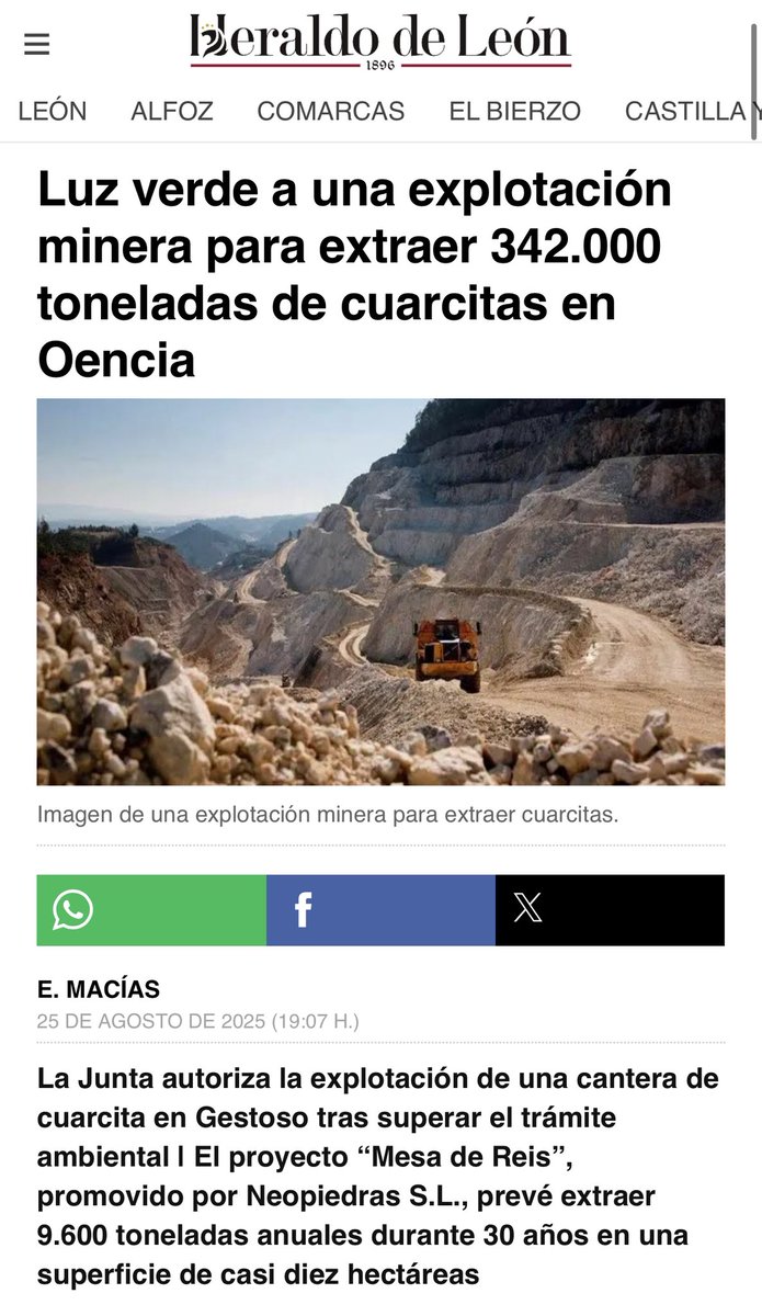 LaEtxebarria's tweet photo. 1. El fuego aún no se ha apagado y ya han vendido Oencia.
En Oencia no se permitía la explotación minera por ley. Era zona forestal de interés natural. 
¿La solución? 
Un incendio.
El art 50 Ley de Montes prohíbe la explotación urbanística de suelo forestal quemado.
Pero... https://t.co/BRNTHAsmny